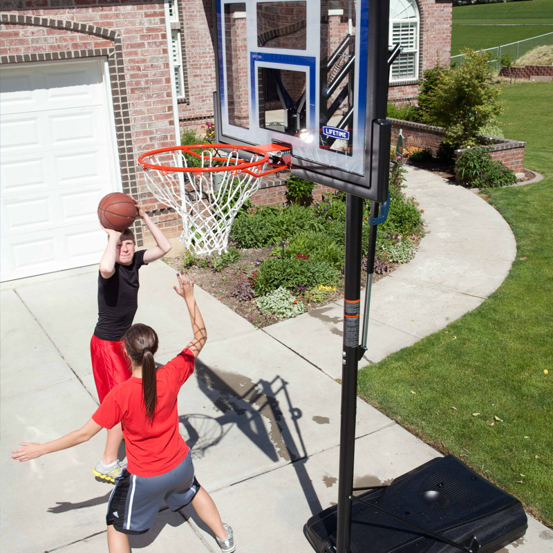 Lifetime Height Adjustable Portable Basketball Hoop (48" Polycarbonate